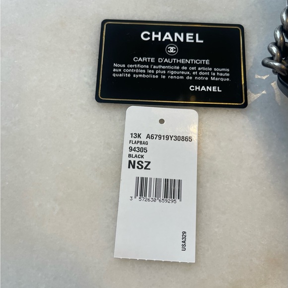 CHANEL BOY MULTI CHAINS FLAP BAG IN BLACK LAMBSKIN - Picture 15 of 16